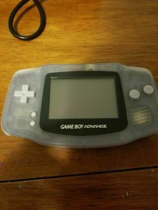 Rare Near Glacier Nintendo Gameboy Advance Agb - 001 Gba