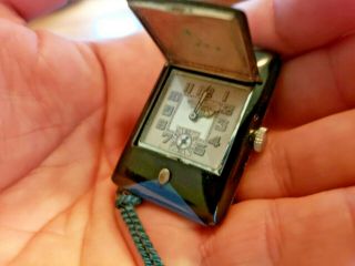 Rare Enicar Chronometer Art Deco Travel Watch 1920s.  Non Op.