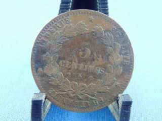 France 5 Centimes 1878 K Rare (z/489)