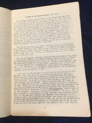 RARE Book - 7th Marines – History,  Traditions and Customs - 4