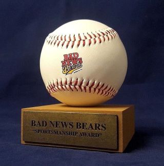 Bad News Bears 2006 Remake Baseball " Sportsmanship Award " Rare Movie Promo