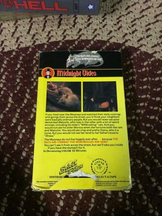 MIDNIGHT THE RATS ARE COMING THE WERE WOLVES ARE HERE RARE OOP VHS BIG BOX SLIP 3
