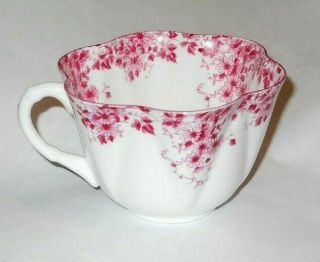 4 Piece Shelley Dainty Pink Cup & Saucer Set,  includes rare ashtray 2