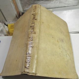 Etymologicon Linguae - Tractatus/1662/rare 1st Ed.  /g.  Vossius/full Vellum Folio 15 "