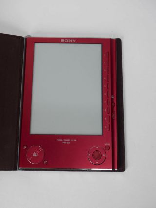 Rare RED Sony PRS - 505 eBook Reader 6 
