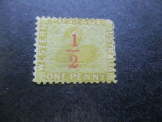 Western Australia Stamps: 1/2d Overprint Swan - Rare (f216)
