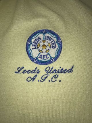 Eric Cantona Signed Leeds United Shirt Vintage Rare Xl