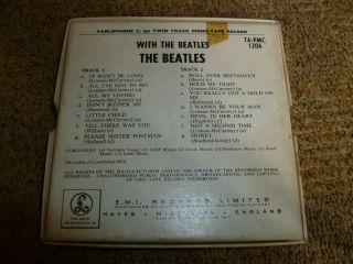 With The Beatles Reel to reel mono UK ' 65 tape RARE TA - PMC 1206 2