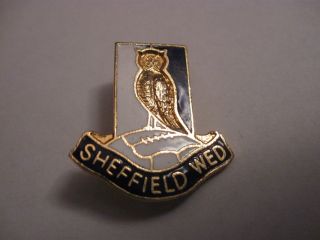 Rare Old Sheffield Wednesday Football Club (1) Enamel Brooch Pin Badge By Coffer