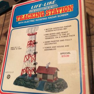 Vintage Life - Like Operating Tracking Station Electric Radar 08708 Ho - Scale Rare