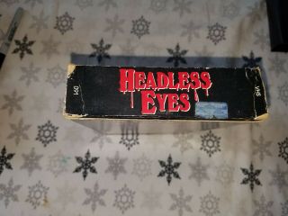 Headless Eyes VHS Big Box Wizard Video Rare 3