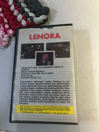 THE LEGENDARY CURSE OF LEMORA PAL HORROR SOV SLASHER RARE OOP VHS BIG BOX SLIP 3
