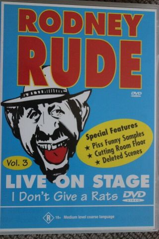 Rodney Rude Rare Deleted Dvd Live On Stage I Don 