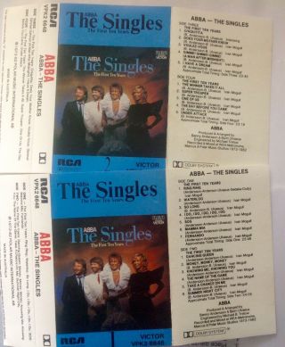 Rare BLUE The Singles RCA Australia ABBA VPK2 6648 MISPRINT OOH LA VOO 2