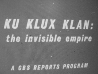 Rare 16mm Film Movie 1960s Ku Klux Klan Kkk Documentary " Invisible Empire "