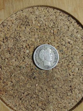 1893 S 10c Barber Dime 90 Silver Us Coin Bd286 Semi Key Date Rare
