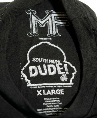 RARE South Park - Goth Butters - Must Slumber Per Se - Black T - Shirt - MENS XL 3