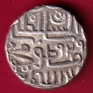 Gujarat Sultan - Ah 929 - Muzaffar Shah Ii - One Tanka - Rare Silver Coin Bg3