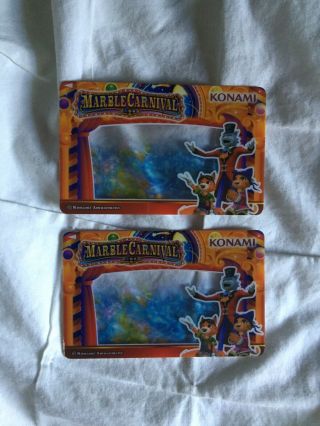 Round 1 Arcade Rare Card Set Of 2 From Marble Carnival Coin Pusher Game