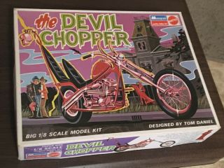 Rare Monogram Devil Chopper Tom Daniel Box & Instructions Only
