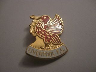 Rare Old Liverpool Football Club Liver Bird Enamel Brooch Pin Badge Coffer