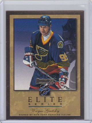 Wayne Gretzky 1995 - 96 Donruss Elite Series Gold /2000 Rare Xxx040919