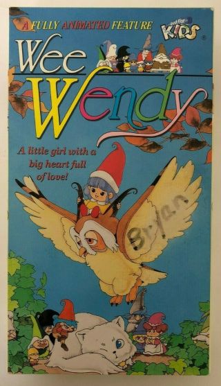 Wee Wendy Rare & Oop Cartoon Movie Just For Kids Home Video Release Vhs
