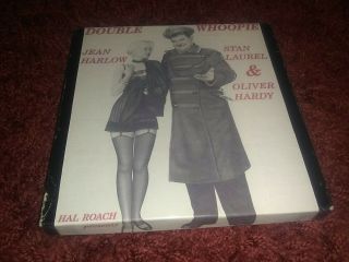8 Film Laurel & Hardy Double Whoopie (1929) Jean Harlow Rare 400ft Reel