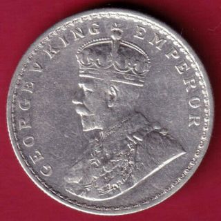 British India - 1911 - Kg V - One Rupee - Rare Silver Coin O1