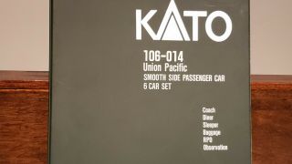 Kato N Scale Rare 106 - 014 Union Pacific 6 - Car Boxed & Lighted Set (m1122)