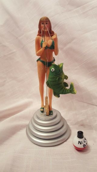 Rare Find - Trixie " Sexy Pin - Up Girl In Heels Fishing Trophy " Bass "