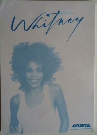 Rare Whitney Houston 1987 Notepad