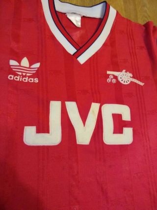 Very Rare Arsenal Home Shirt Child M 1986 - 88 97 - 102cm (Adidas / JVC) Ideal Frame 4