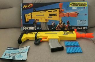 Nerf Fortnite Elite Ar L Dart Blaster Scar Gun Rare Exclusive