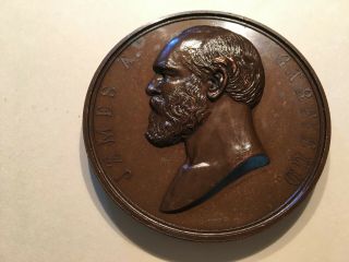 Rare - 1881 Us Issued Inaugural Medal - President James Garfield