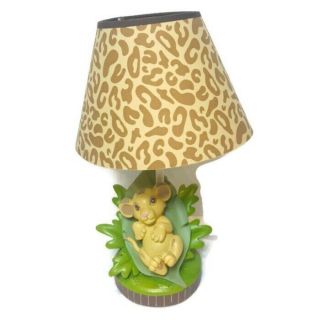The Lion King Lamp Disney Baby Lion Simba Rare Discontinued / With Shade