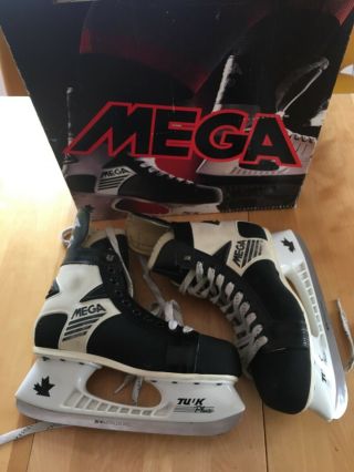 Vintage Hockey Skates Micron Mega Rare Great