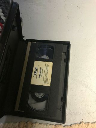 MANHUNTER HORROR SOV SLASHER RARE OOP VHS BIG BOX SLIP 3