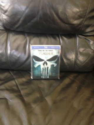 Marvels The Punisher Bluray With Ultra Rare Lenticular 3d Slipcover Vhtf