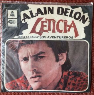 Alain Delon - Chile Top Rare Single With Ps 1967 Les Aventuriers Vg/m -
