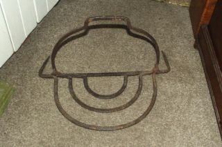 Rare Antique Primitive Cast Iron Fireplace Cooking Tool Late 1700 Early 1800