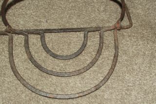 RARE Antique Primitive Cast Iron FIREPLACE COOKING TOOL Late 1700 Early 1800 2