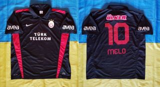 ● Rare Melo Galatasaray As 2011/2012 Third Black Jersey Nike Size Men Adult Xl ●