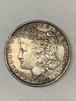 1890 P Morgan Silver Dollar - Toned - Rare