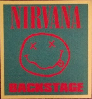 Nirvana Cobain 1990 Backstage Pass Extremely Rare