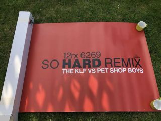 Pet Shop Boys Rare So Hard Remix Klf Vs Psb - Promo Poster (60 " X 40 ")