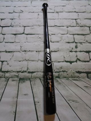 Chris Sabo Autographed Full Size Rawlings Baseball Bat Black Jsa W/ Rare Ins