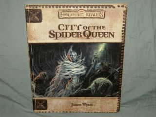 Forgotten Realms 3.  5 Ed Module - City Of The Spider Queen (rare With Map)