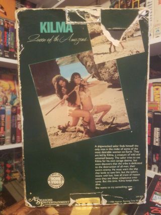 Kilma Queen Of The Amazons Rare Adventure VHS 1975 Blanca Estrada Big Box 70s 2