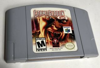 Carmageddon 64 (nintendo 64,  2000) Rare Cartridge Authentic
